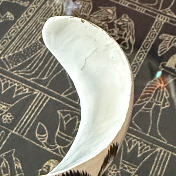 Vintage Hand Painted Cat Wooden Cuff Bracelet Rare - Picture 15 of 17